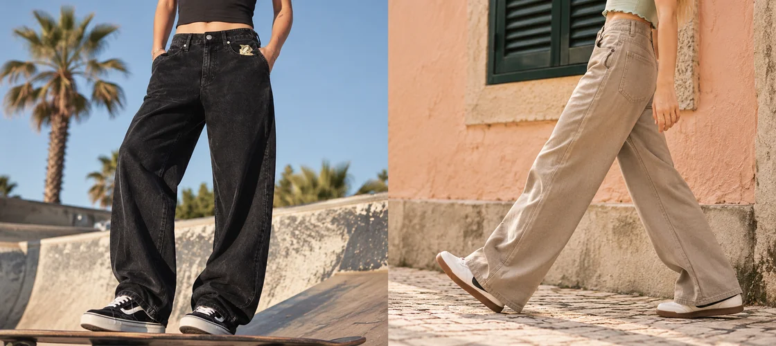 Hosen f&uuml;r Frauen - Loose Fit, Baggy Pants und l&auml;ssige Streetwear Hosen