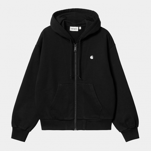 W Hooded Casey Jacket Black Silver