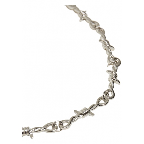 Korrekt Wire Gunmetal Barbed Streetwear Necklace -