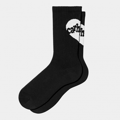 Amour Socks Black White