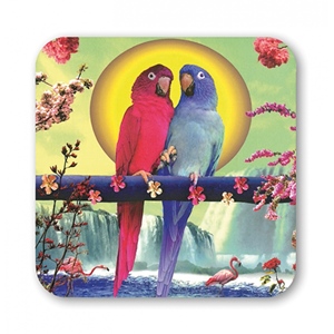 Parrots Couple Untersetzer