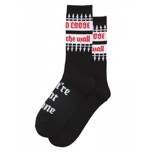 Fast and Loose Crew Socks Black