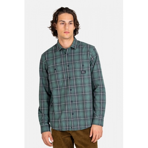 Alvar Check Shirt Green Black White