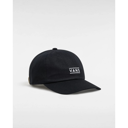 Half Box Curved Bill Jockey Cap Black