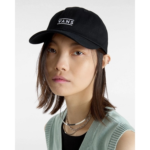 Half Box Curved Bill Jockey Cap Black