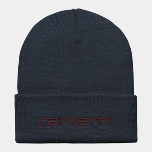 Script Beanie Air Force Blue Malbec