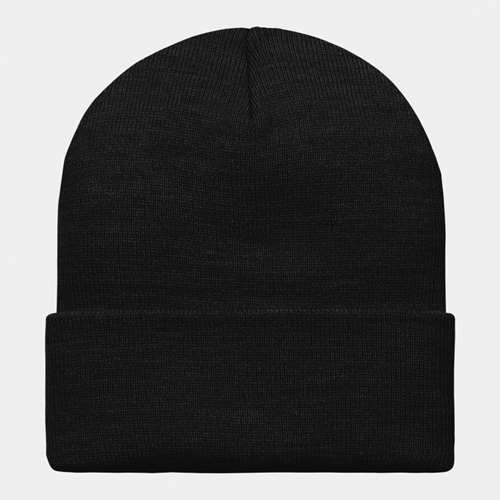 Script Beanie Black Black