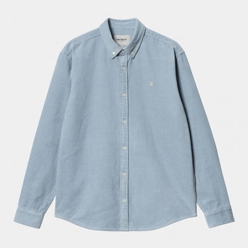 L/S Madison Cord Shirt Dusty Ice Wax