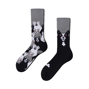 Many Mornings Socken Black Dog