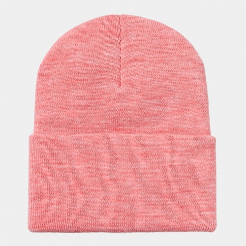 Acrylic Watch Hat Dusty Rose Heather