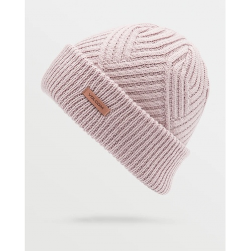 Stone Knit Beanie Adobe Rose