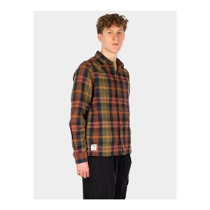 Chillax Lumber Shirt Navy Brown