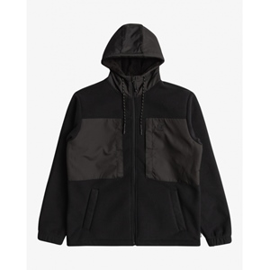 Boundary Sherpa Zip-Hoodie Black