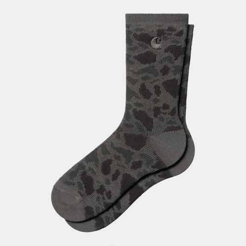 Camo Socks Duck Jacquard Grey