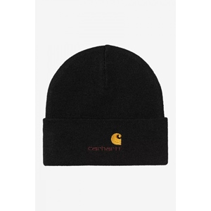 American Script Beanie Black