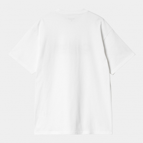 S/S Label Script T-Shirt White