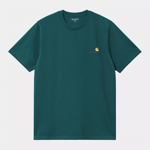 S/S American Script T-Shirt Malachite