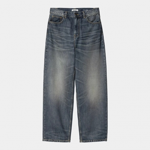 W Brandon Pant Blue Worn Used Wash