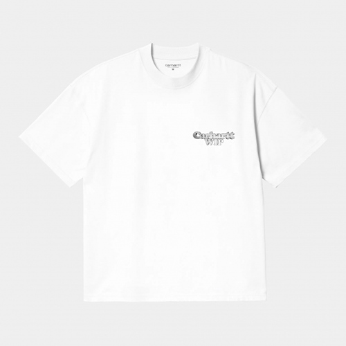 W S/S Chain Link T-Shirt White Silver