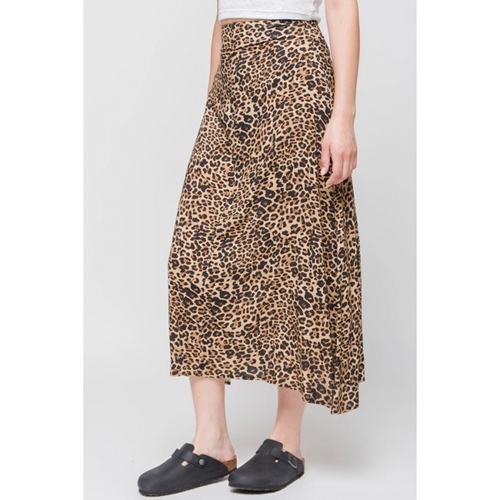 Long Leopard Skirt