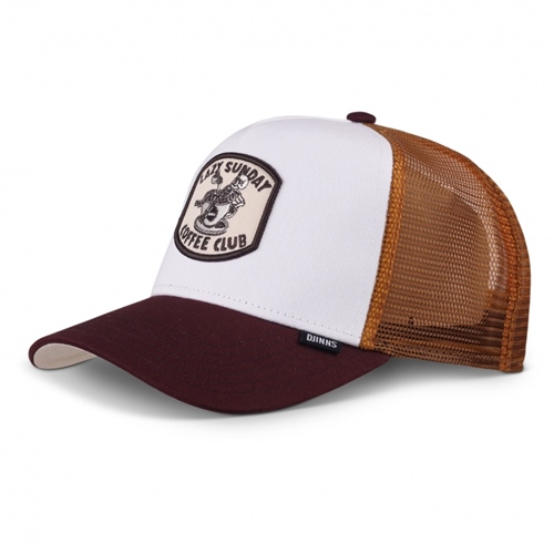 Trucker Cap HFT Coffee Club White Brown