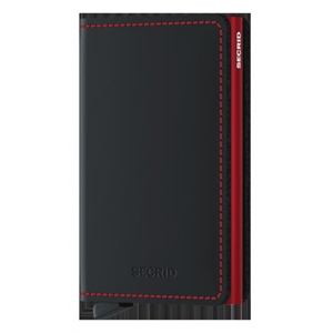 SM Matte Black & Red Slimwallet