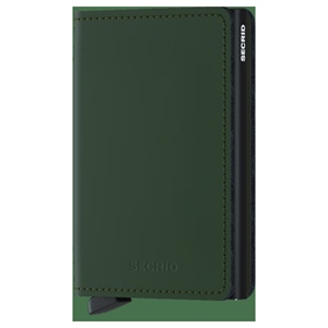 SM Matte Green Black Slimwallet