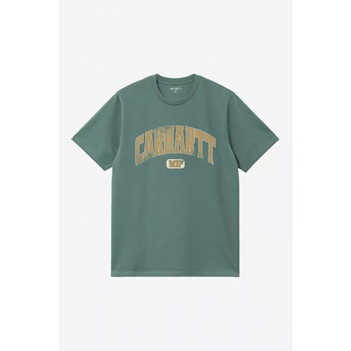 S/S Lecture T-Shirt Silver Pine Heavy En