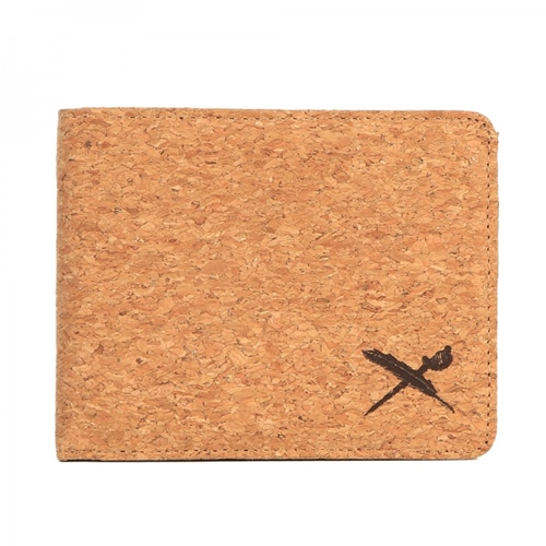 Cork Flag Wallet Light Brown