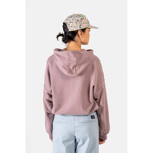 Adidas originals ryv discount cropped hoodie in lila